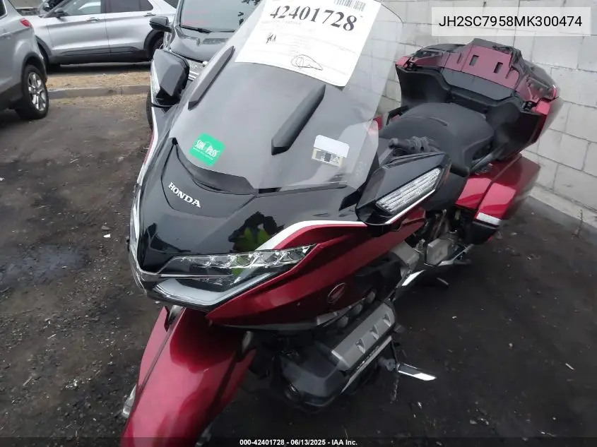 2021 Honda Gl1800 D VIN: JH2SC7958MK300474 Lot: 42401728