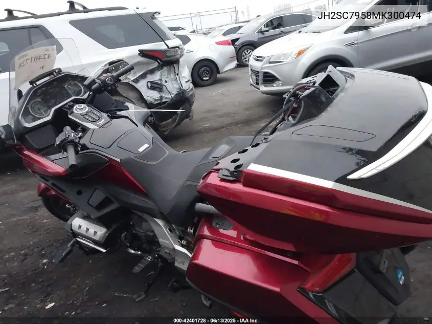 2021 Honda Gl1800 D VIN: JH2SC7958MK300474 Lot: 42401728