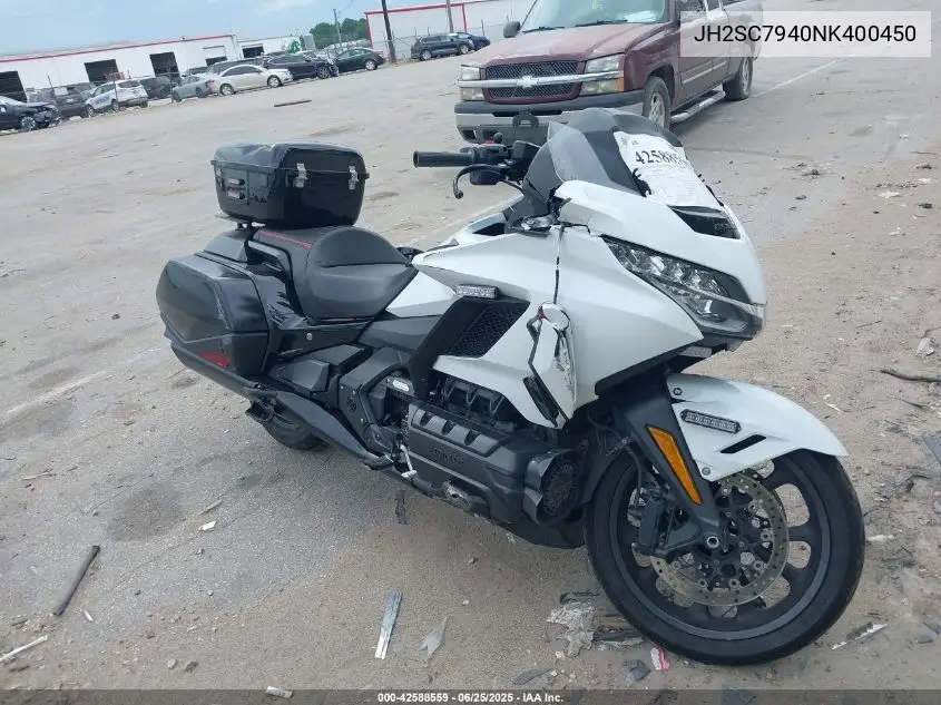2022 Honda Gl1800 B VIN: JH2SC7940NK400450 Lot: 42588559