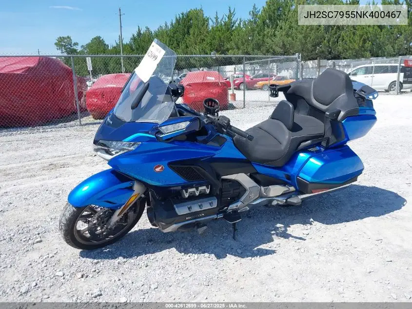2022 Honda Gl1800 D VIN: JH2SC7955NK400467 Lot: 42612699