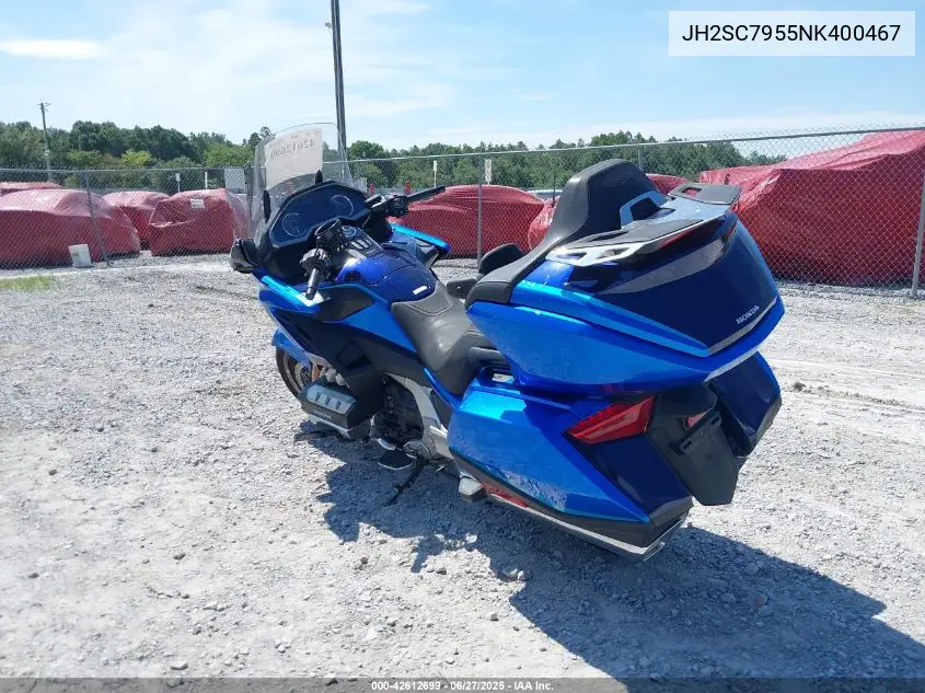 2022 Honda Gl1800 D VIN: JH2SC7955NK400467 Lot: 42612699