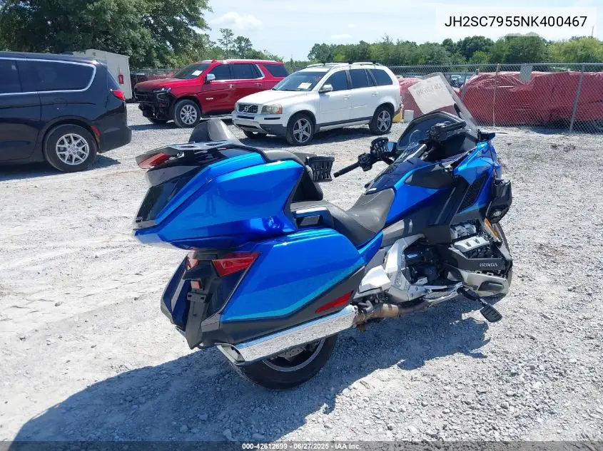 2022 Honda Gl1800 D VIN: JH2SC7955NK400467 Lot: 42612699