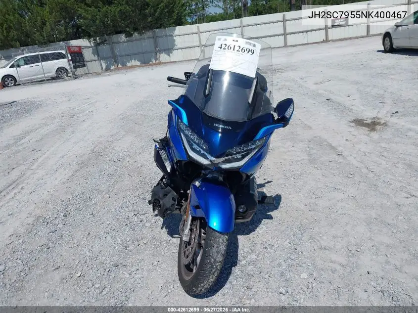 2022 Honda Gl1800 D VIN: JH2SC7955NK400467 Lot: 42612699
