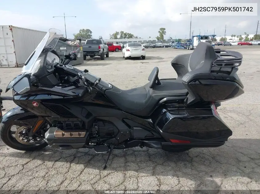 2023 Honda Gl1800 D VIN: JH2SC7959PK501742 Lot: 42118495