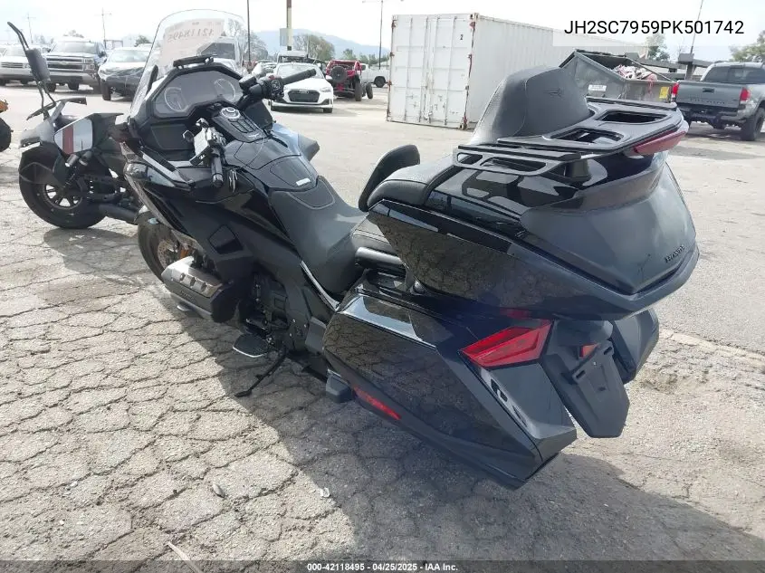2023 Honda Gl1800 D VIN: JH2SC7959PK501742 Lot: 42118495
