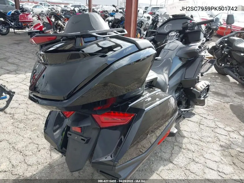 2023 Honda Gl1800 D VIN: JH2SC7959PK501742 Lot: 42118495