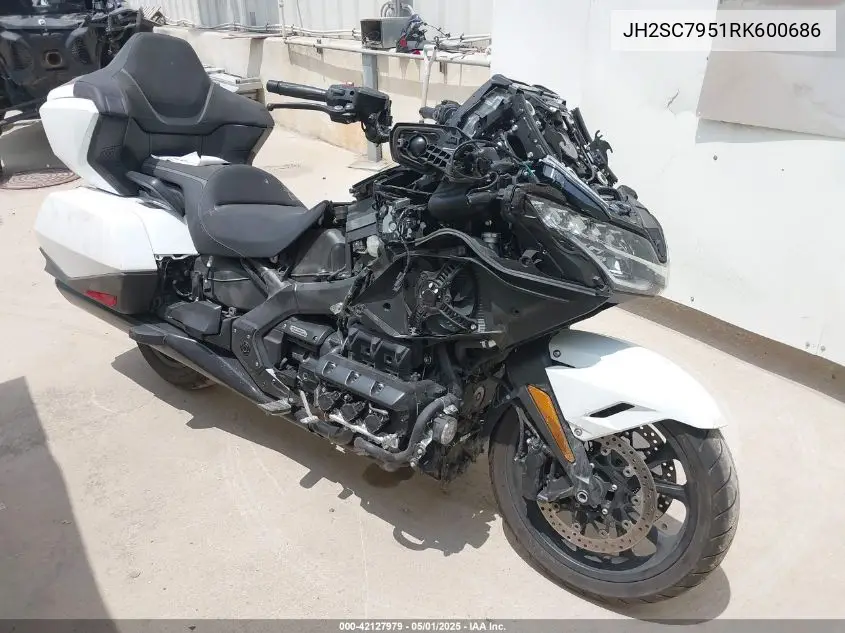 2024 Honda Gl1800 D VIN: JH2SC7951RK600686 Lot: 42127979