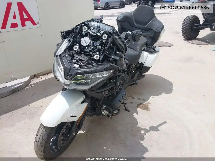 2024 Honda Gl1800 D VIN: JH2SC7951RK600686 Lot: 42127979