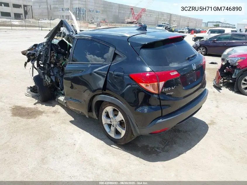 2016 Honda Hr-V Ex-L VIN: 3CZRU5H71GM746890 Lot: 42590453