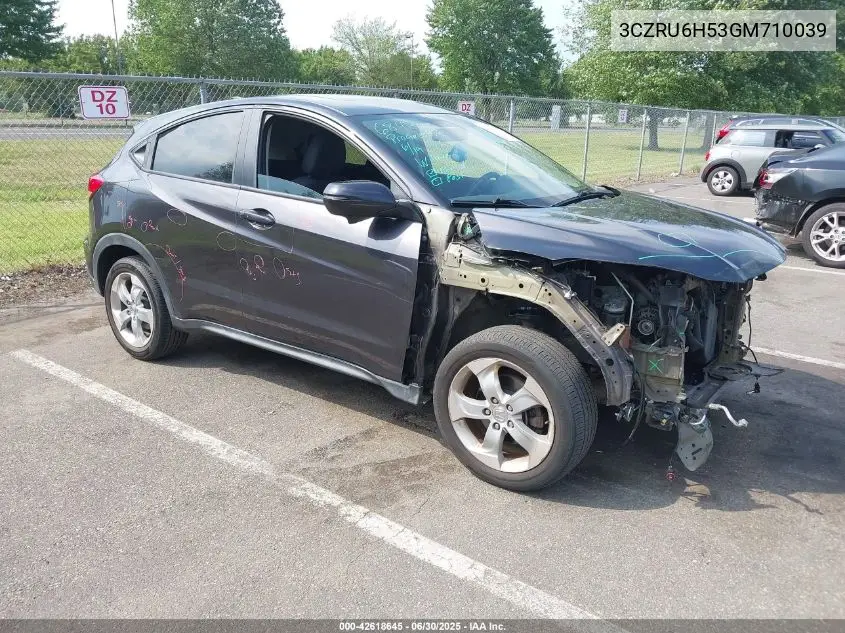 2016 Honda Hr-V Ex VIN: 3CZRU6H53GM710039 Lot: 42618645