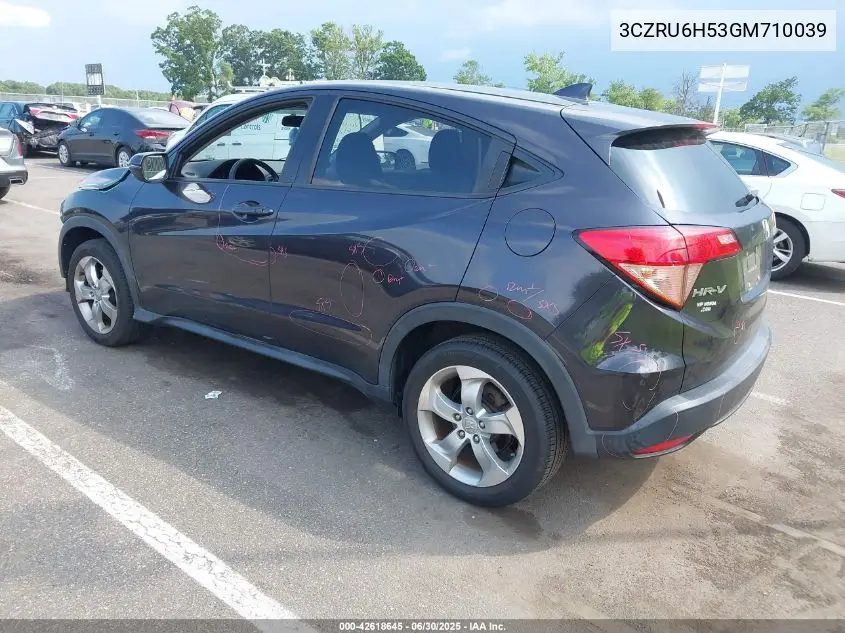 2016 Honda Hr-V Ex VIN: 3CZRU6H53GM710039 Lot: 42618645
