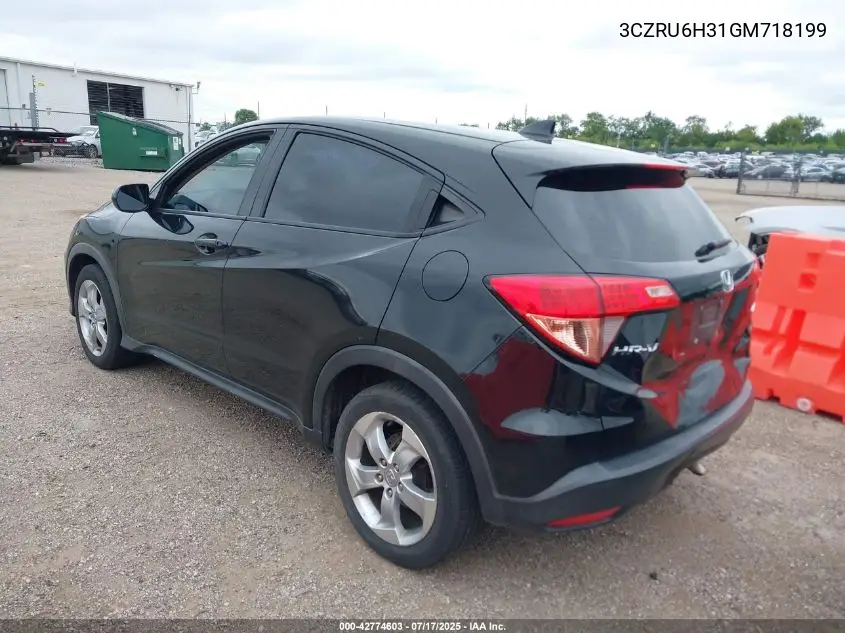 2016 Honda Hr-V Lx VIN: 3CZRU6H31GM718199 Lot: 42774603