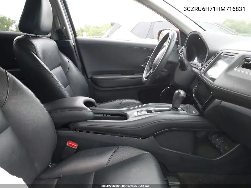 2017 Honda Hr-V Ex-L VIN: 3CZRU6H71HM716831 Lot: 42266582