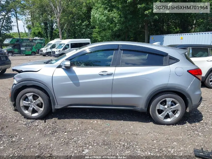 2017 Honda Hr-V Ex VIN: 3CZRU5H5XHM701964 Lot: 42752620