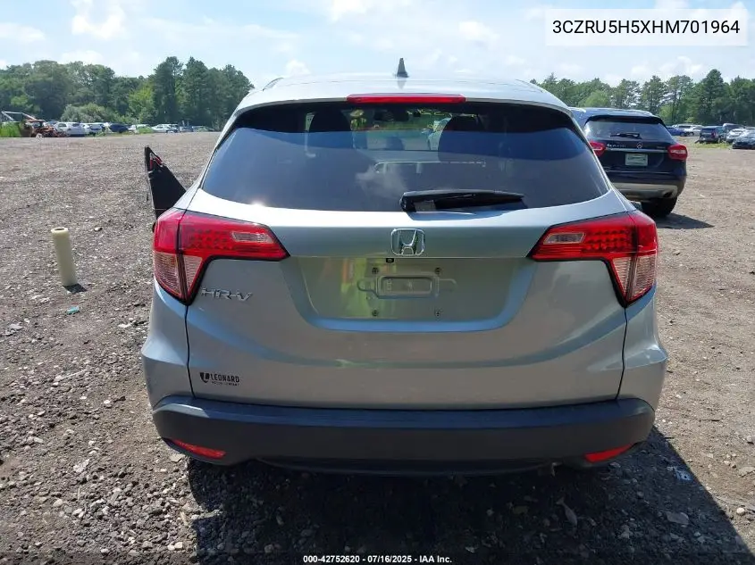 2017 Honda Hr-V Ex VIN: 3CZRU5H5XHM701964 Lot: 42752620