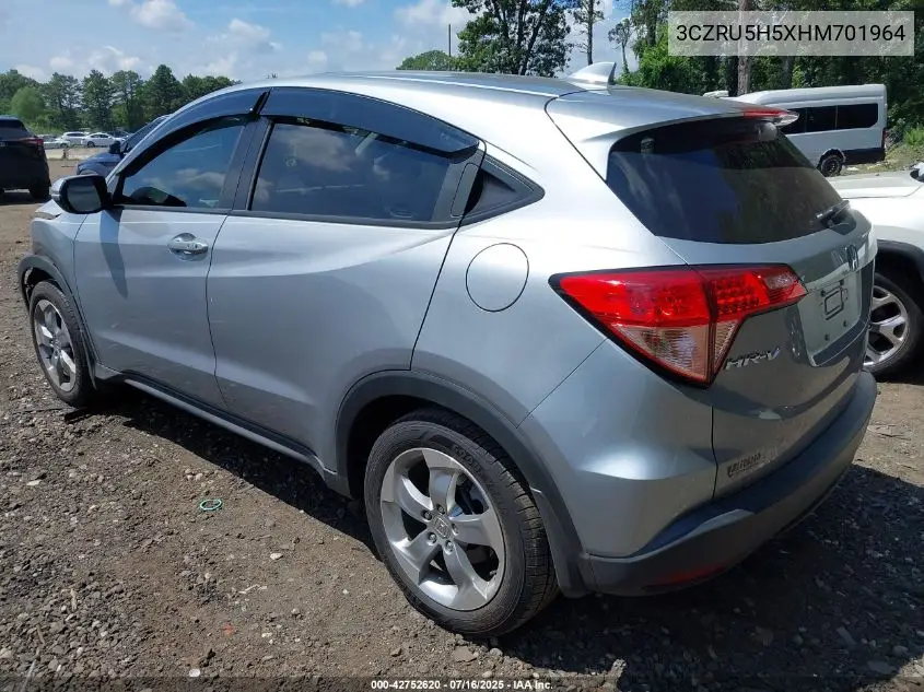2017 Honda Hr-V Ex VIN: 3CZRU5H5XHM701964 Lot: 42752620