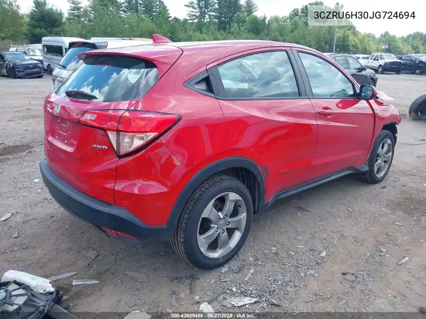 2018 Honda Hr-V Lx VIN: 3CZRU6H30JG724694 Lot: 42609458