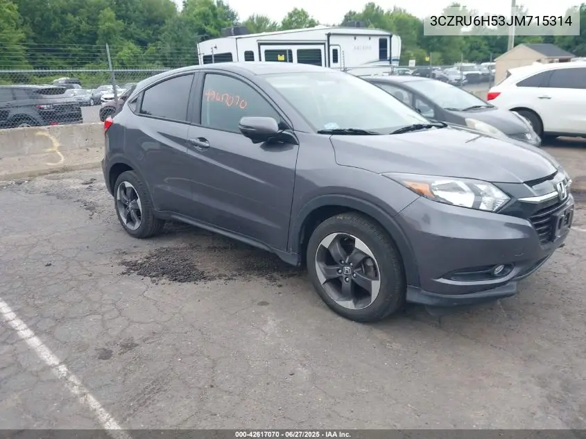 2018 Honda Hr-V Ex VIN: 3CZRU6H53JM715314 Lot: 42617070