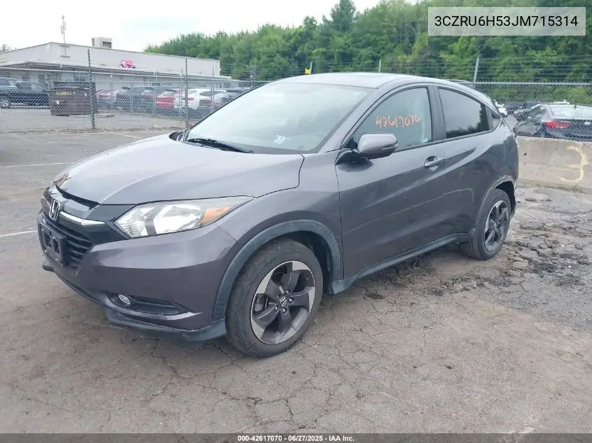 2018 Honda Hr-V Ex VIN: 3CZRU6H53JM715314 Lot: 42617070