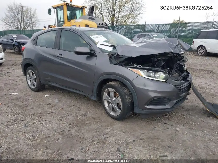 2019 Honda Hr-V Lx VIN: 3CZRU6H38KG725254 Lot: 42028663