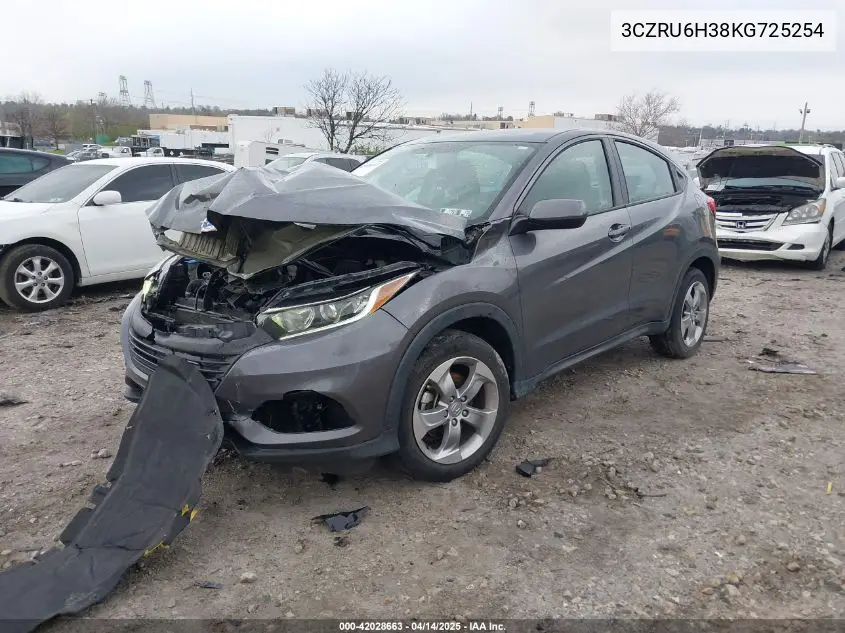 2019 Honda Hr-V Lx VIN: 3CZRU6H38KG725254 Lot: 42028663
