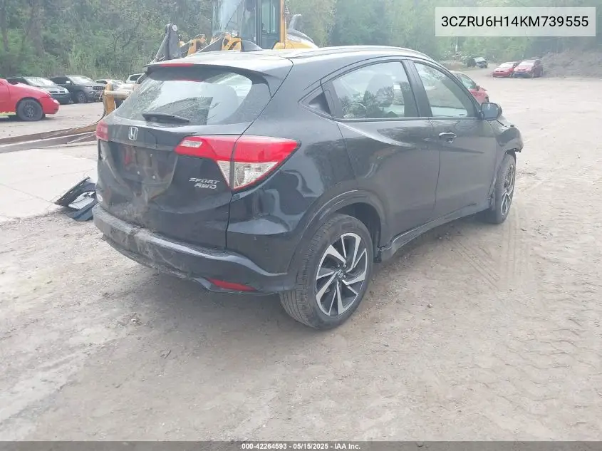 2019 Honda Hr-V Sport VIN: 3CZRU6H14KM739555 Lot: 42264593