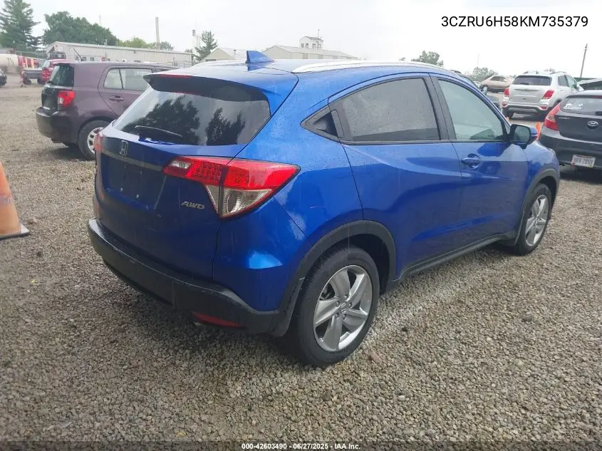2019 Honda Hr-V Ex VIN: 3CZRU6H58KM735379 Lot: 42603490