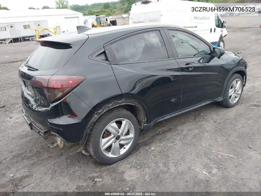 2019 Honda Hr-V Ex VIN: 3CZRU6H59KM706523 Lot: 42606143