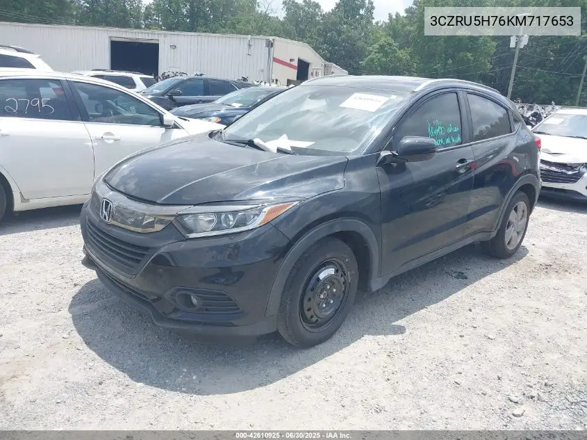 2019 Honda Hr-V Ex-L VIN: 3CZRU5H76KM717653 Lot: 42610925