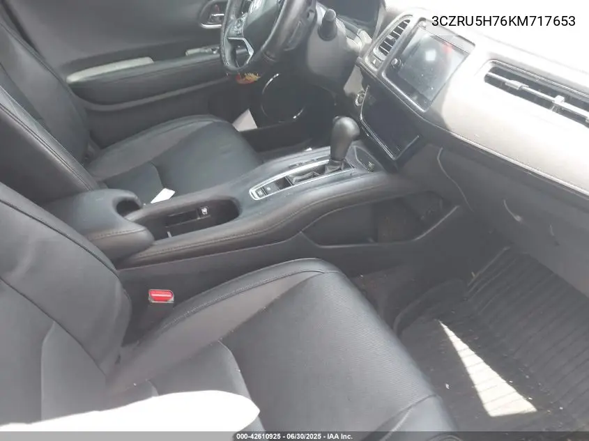 2019 Honda Hr-V Ex-L VIN: 3CZRU5H76KM717653 Lot: 42610925
