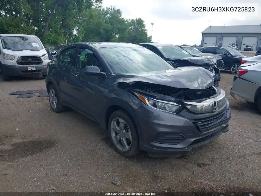 2019 Honda Hr-V Lx VIN: 3CZRU6H3XKG725823 Lot: 42619136