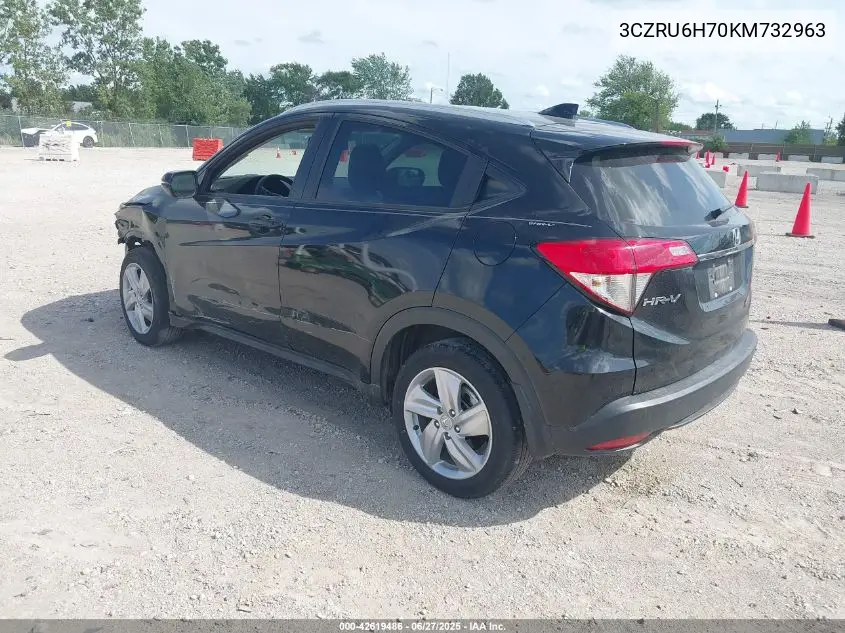 2019 Honda Hr-V Ex-L VIN: 3CZRU6H70KM732963 Lot: 42619486
