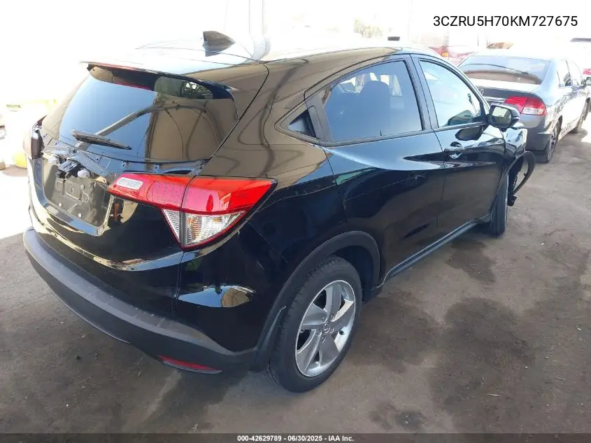 2019 Honda Hr-V Exl VIN: 3CZRU5H70KM727675 Lot: 42629789