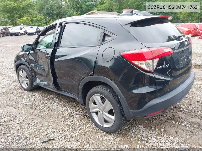 2019 Honda Hr-V Ex VIN: 3CZRU6H56KM741763 Lot: 42648004