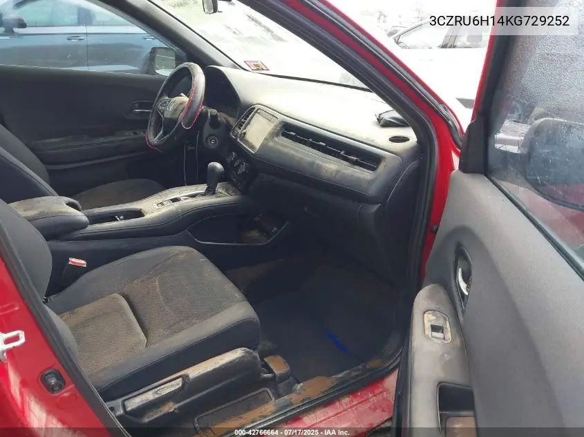2019 Honda Hr-V Sport VIN: 3CZRU6H14KG729252 Lot: 42766664
