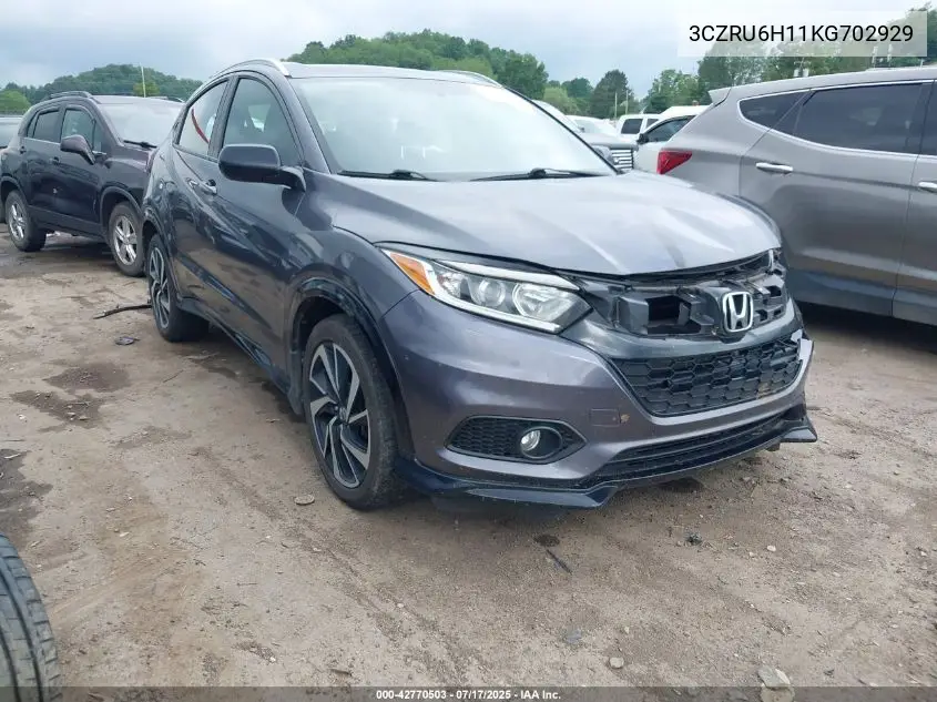 2019 Honda Hr-V Sport VIN: 3CZRU6H11KG702929 Lot: 42770503