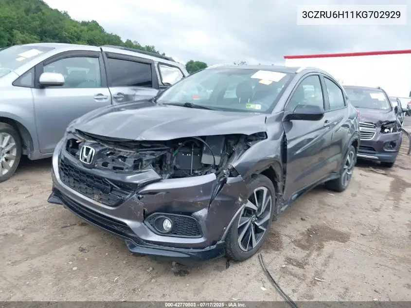 2019 Honda Hr-V Sport VIN: 3CZRU6H11KG702929 Lot: 42770503