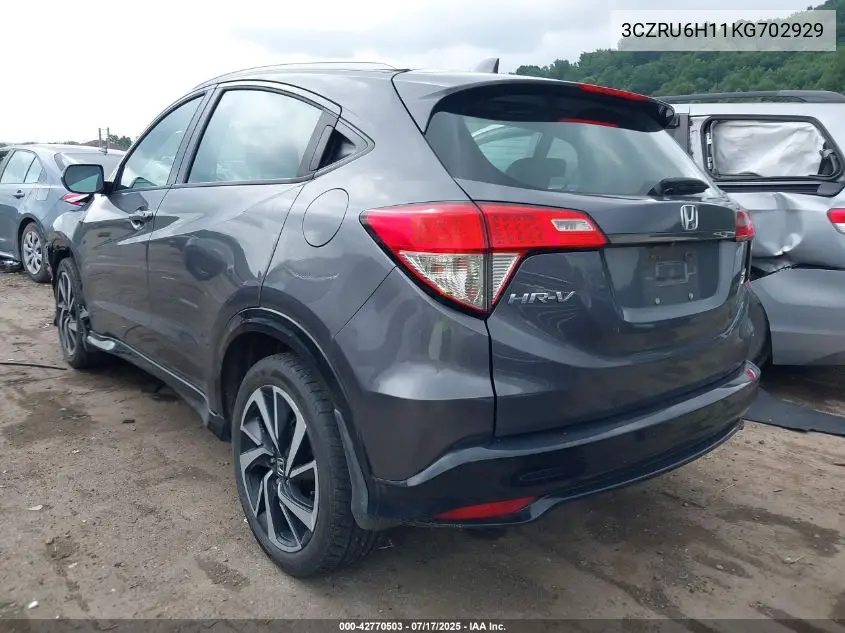 2019 Honda Hr-V Sport VIN: 3CZRU6H11KG702929 Lot: 42770503