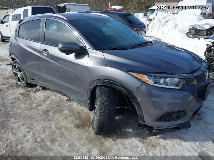 2020 Honda Hr-V VIN: 3CZRU6H20LM107257 Lot: 12253262