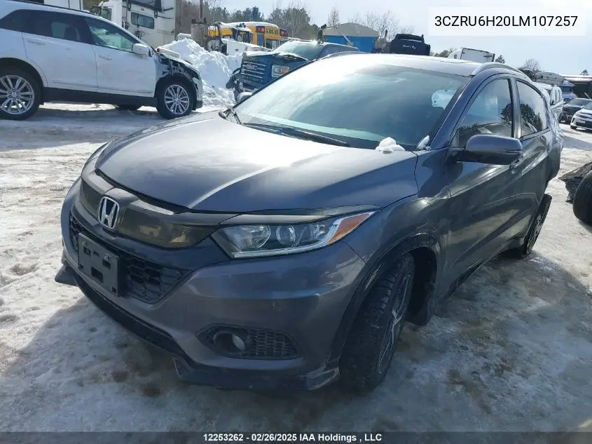 2020 Honda Hr-V VIN: 3CZRU6H20LM107257 Lot: 12253262