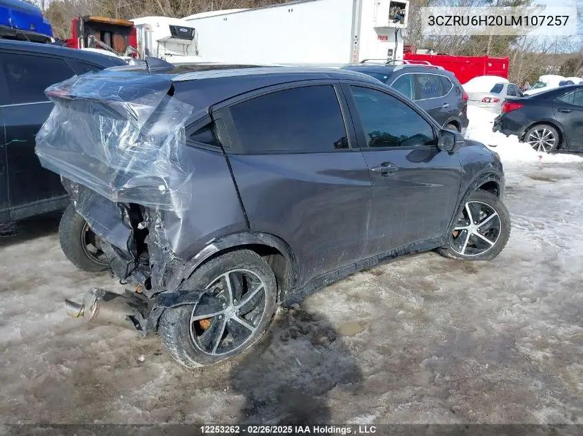 2020 Honda Hr-V VIN: 3CZRU6H20LM107257 Lot: 12253262