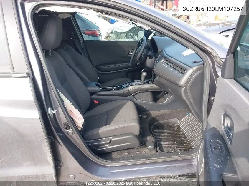2020 Honda Hr-V VIN: 3CZRU6H20LM107257 Lot: 12253262