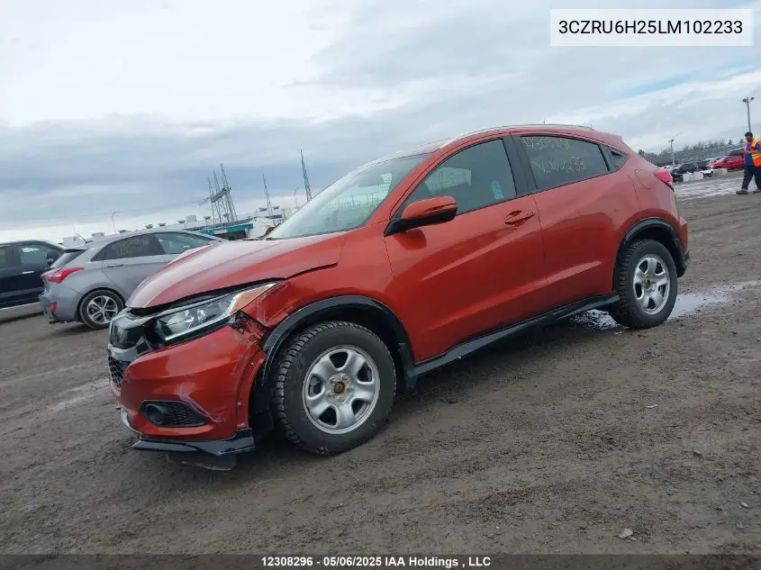 2020 Honda Hr-V Sport VIN: 3CZRU6H25LM102233 Lot: 12308296