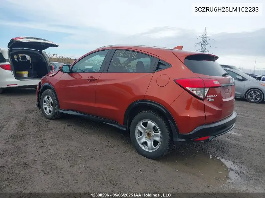 2020 Honda Hr-V Sport VIN: 3CZRU6H25LM102233 Lot: 12308296