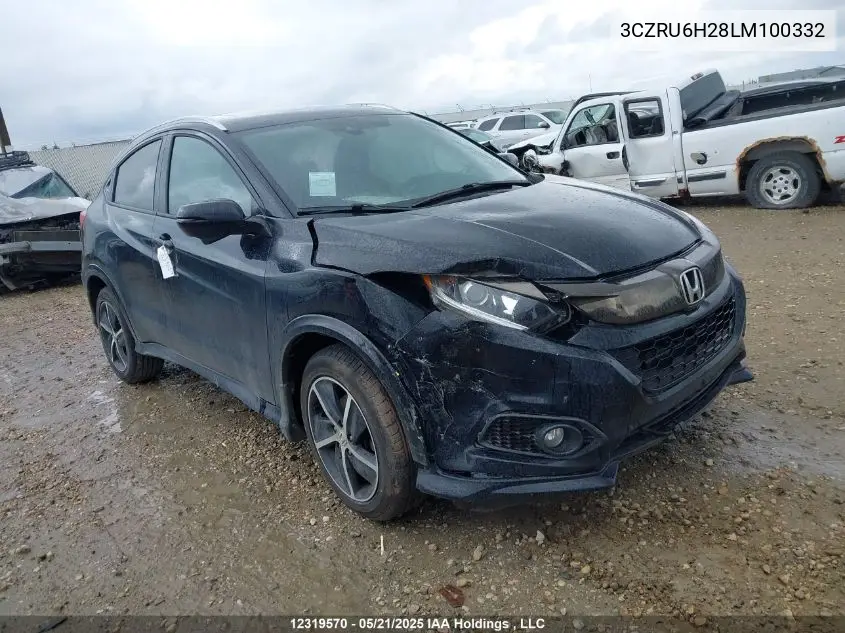 2020 Honda Hr-V Sport VIN: 3CZRU6H28LM100332 Lot: 12319570