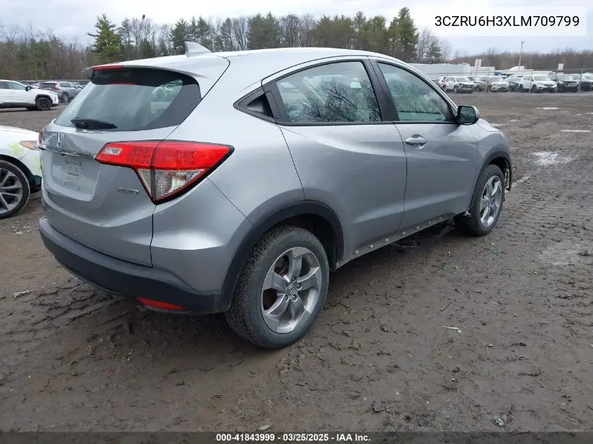 2020 Honda Hr-V Awd Lx VIN: 3CZRU6H3XLM709799 Lot: 41843999