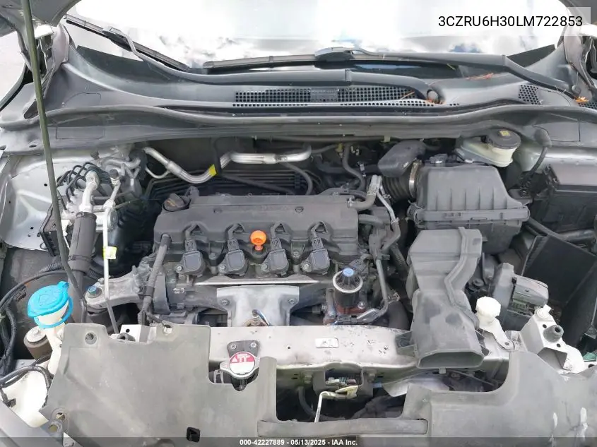 2020 Honda Hr-V Awd Lx VIN: 3CZRU6H30LM722853 Lot: 42227889