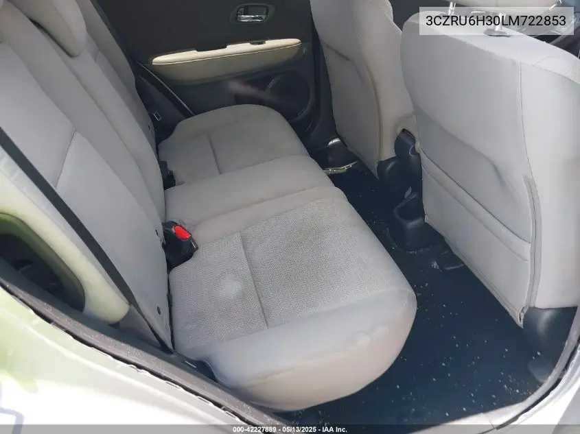 2020 Honda Hr-V Awd Lx VIN: 3CZRU6H30LM722853 Lot: 42227889