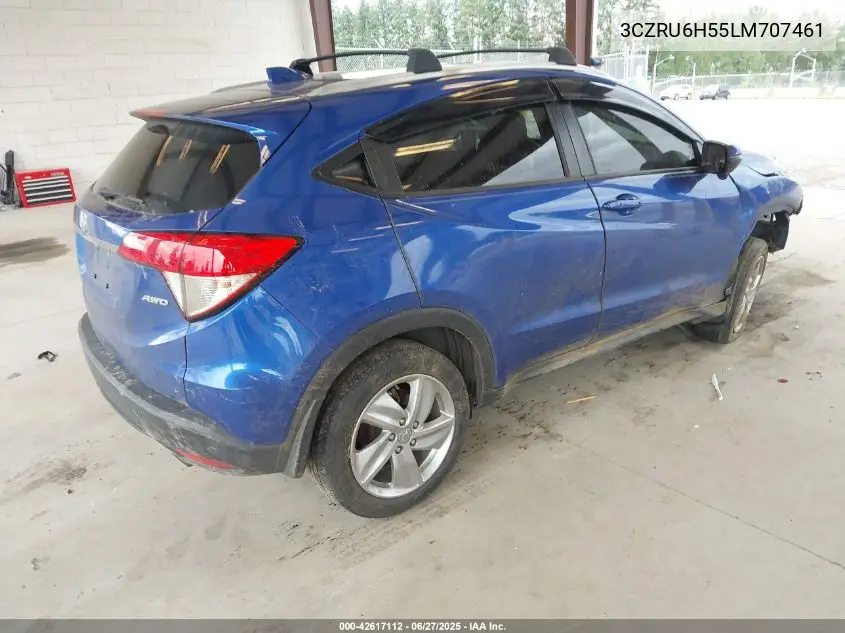 2020 Honda Hr-V Awd Ex VIN: 3CZRU6H55LM707461 Lot: 42617112