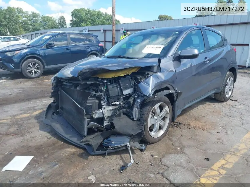 2020 Honda Hr-V 2Wd Lx VIN: 3CZRU5H37LM717272 Lot: 42767880